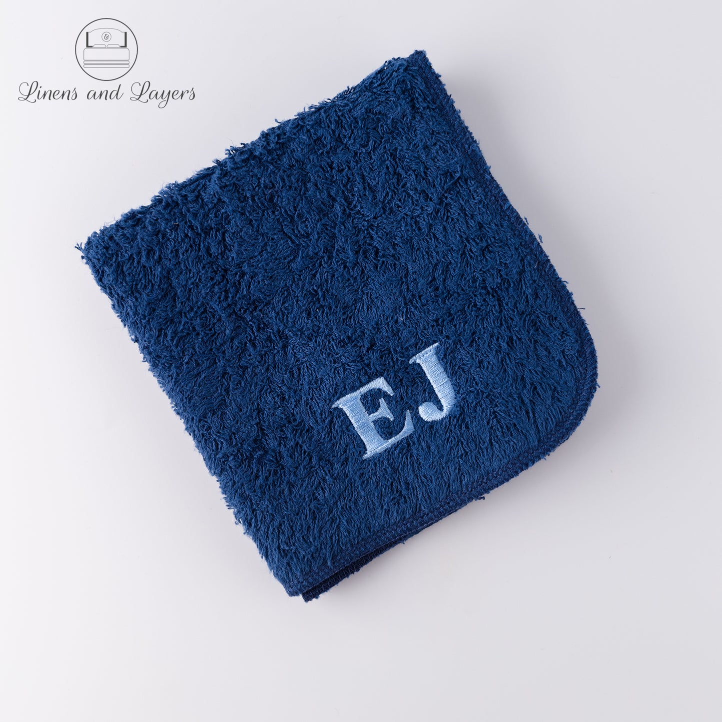 Gift Box - Personalized Lounge Face Towel with Single Letter Initial(~450 GSM)
