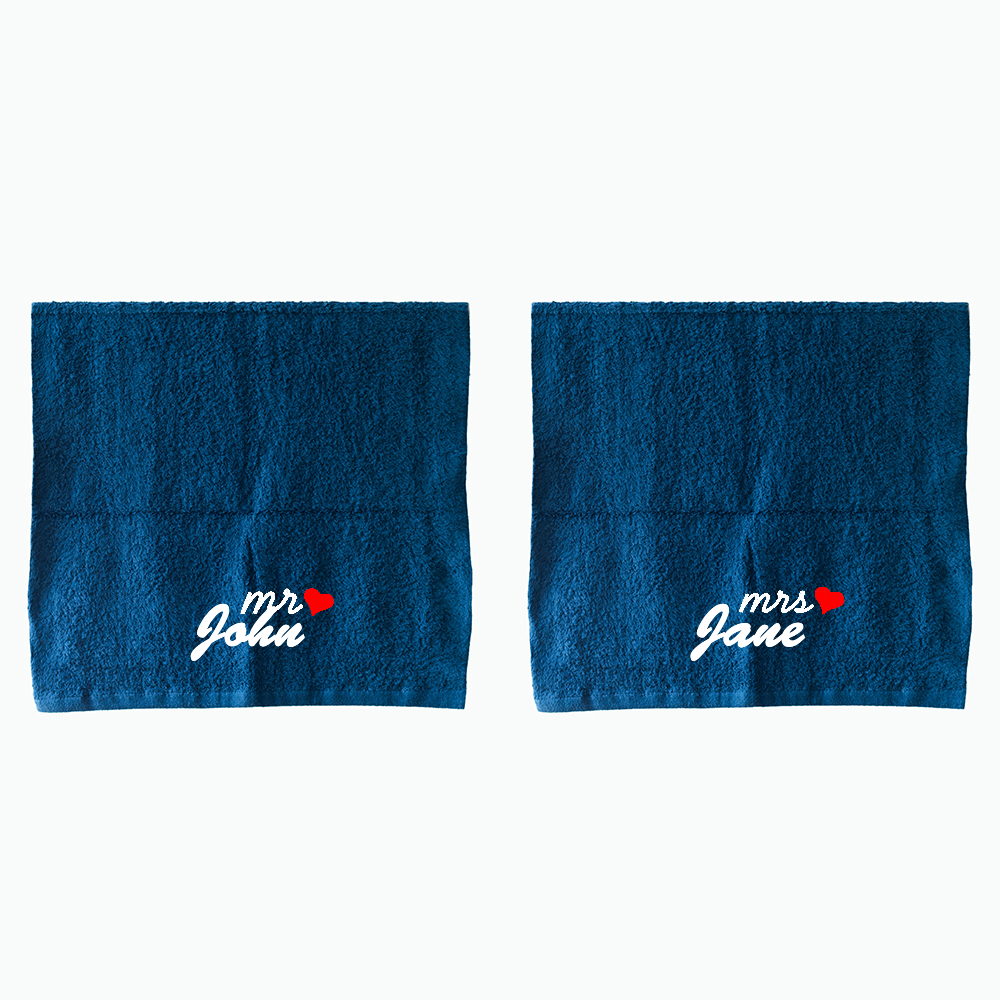 Gift Box - Personalized Couples Lounge Bath Towel (~500 GSM)