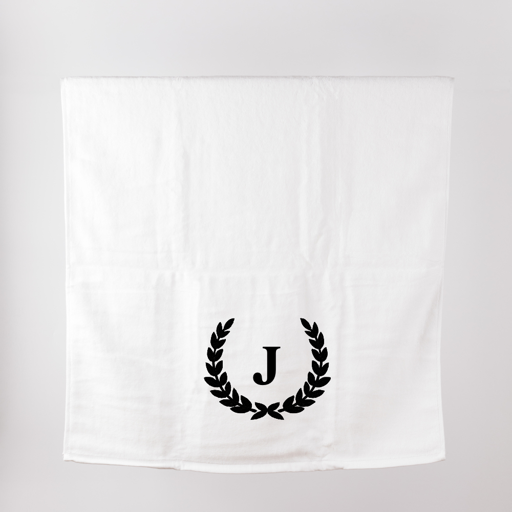 Gift Box - Personalized Luxe Bath Towel with Elegant Monogram (~600 GSM)