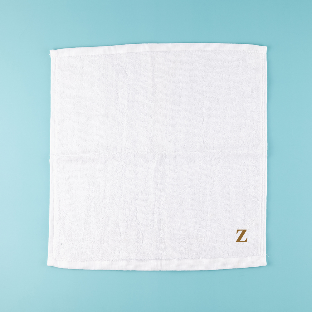 Gift Box - Personalized Luxe Face Towel with Single Letter Initial (~600 GSM)