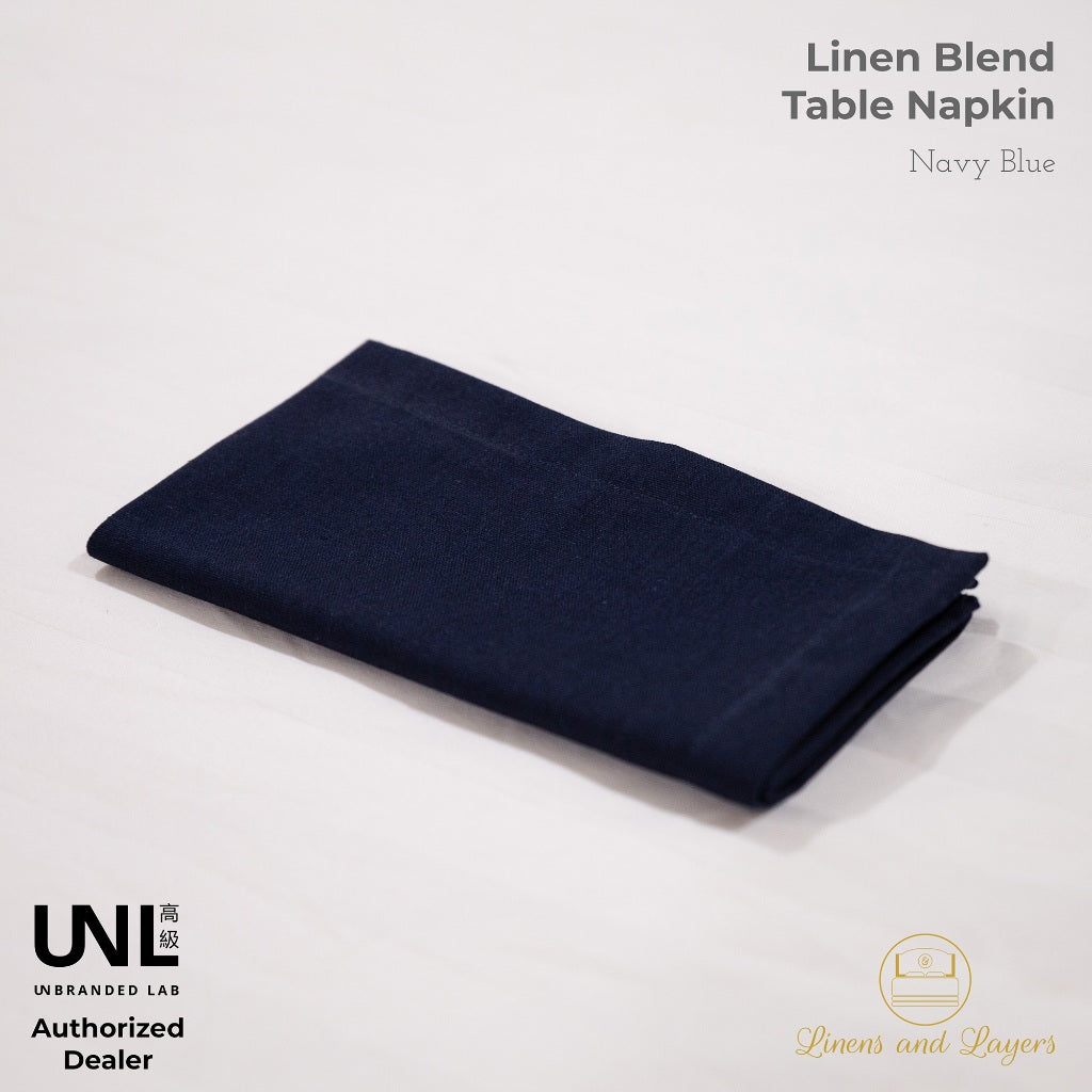 Unbranded Lab Fabric Linen Table Napkin - Linen Cotton Blend - Luncheon | Dinner Sizes