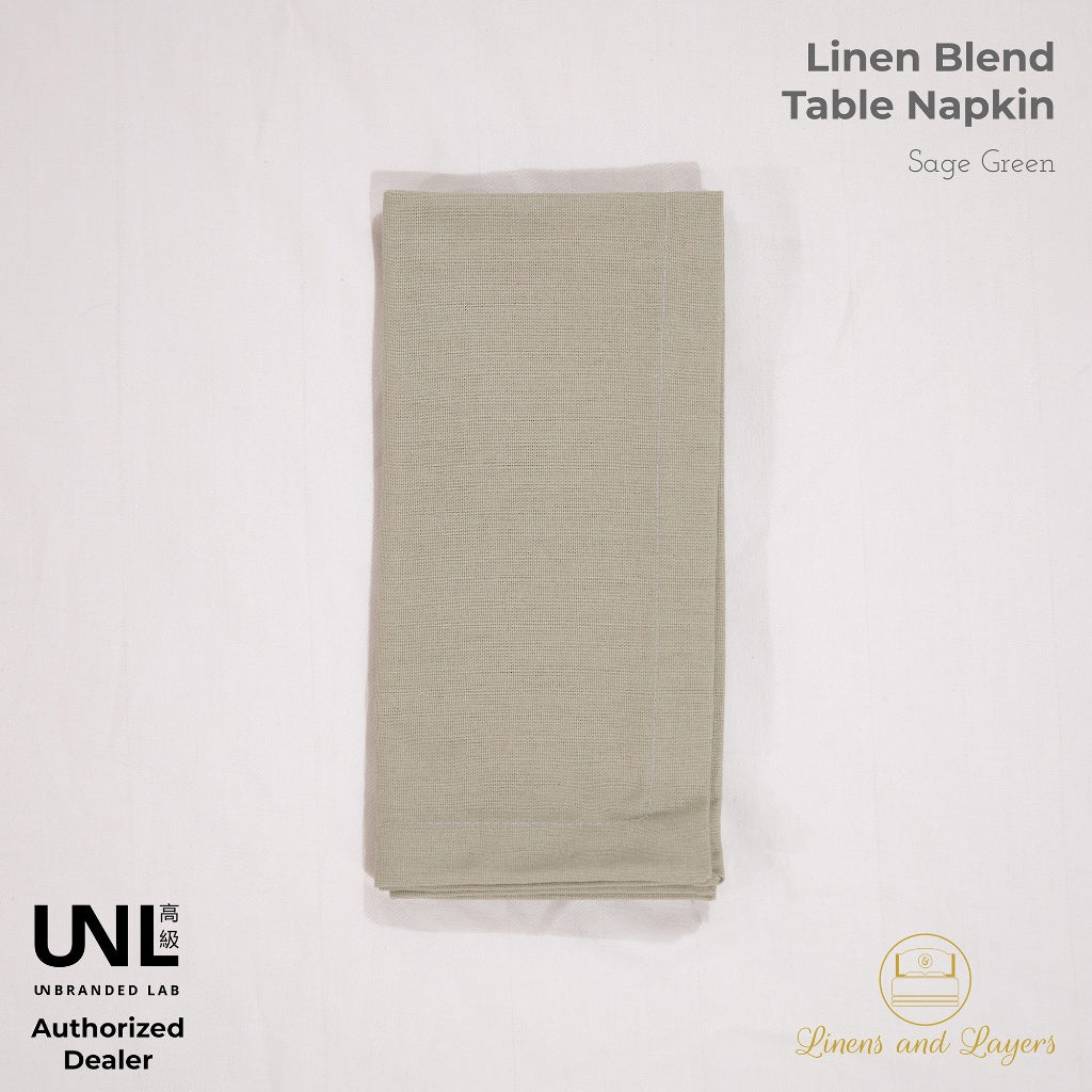 Unbranded Lab Fabric Linen Table Napkin - Linen Cotton Blend - Luncheon | Dinner Sizes