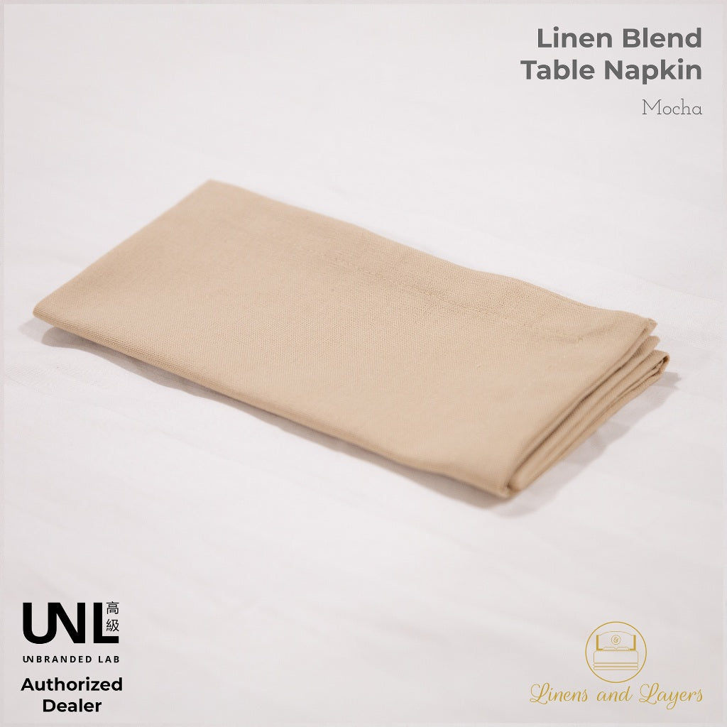 Unbranded Lab Fabric Linen Table Napkin - Linen Cotton Blend - Luncheon | Dinner Sizes