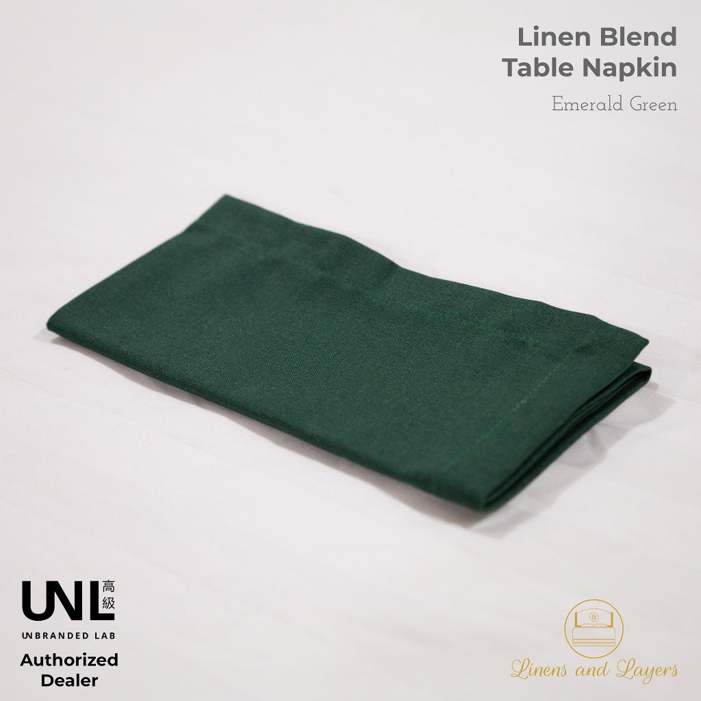 Unbranded Lab Fabric Linen Table Napkin - Linen Cotton Blend - Luncheon | Dinner Sizes