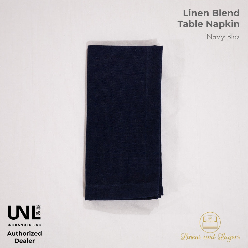 Unbranded Lab Fabric Linen Table Napkin - Linen Cotton Blend - Luncheon | Dinner Sizes