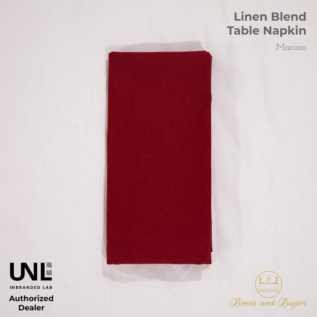 Unbranded Lab Fabric Linen Table Napkin - Linen Cotton Blend - Luncheon | Dinner Sizes