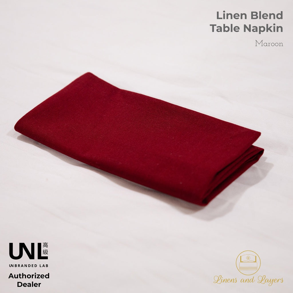 Unbranded Lab Fabric Linen Table Napkin - Linen Cotton Blend - Luncheon | Dinner Sizes