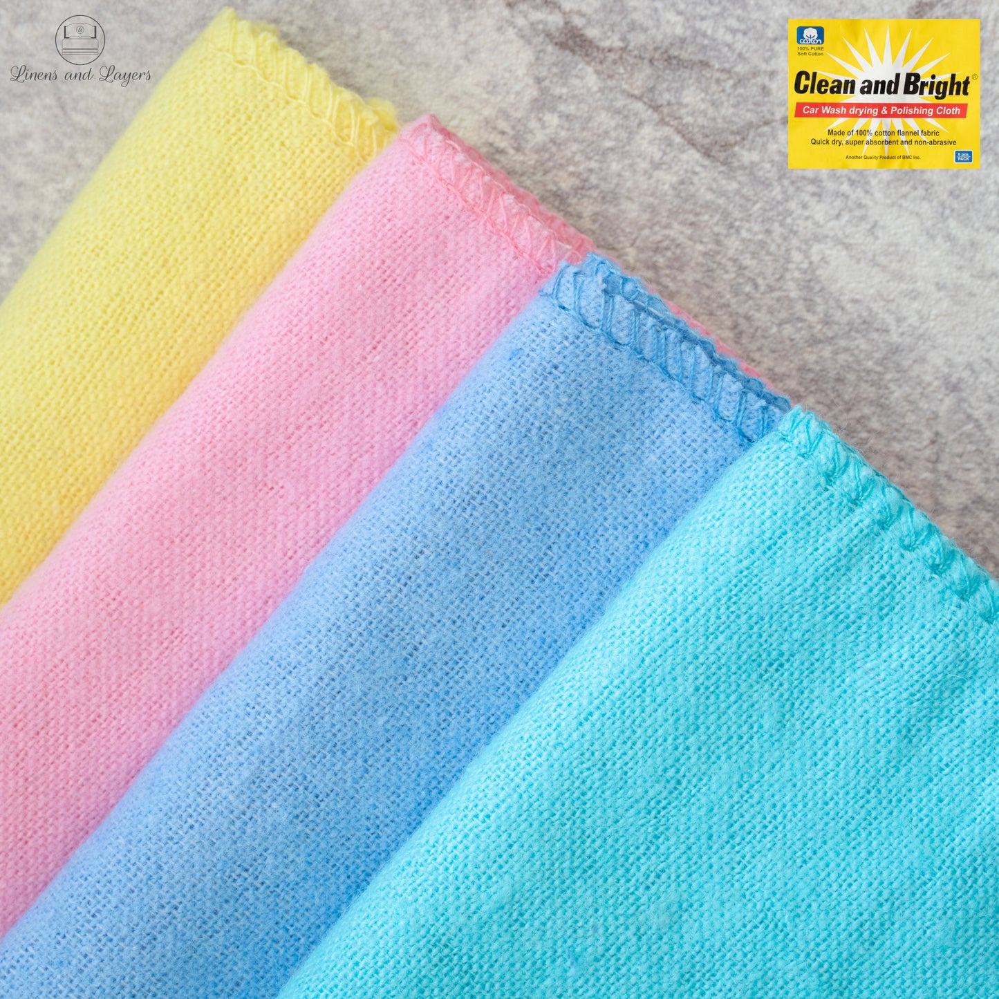 Clean and Bright Pure Cotton Flannel Dust Cloth (Pranela / Planela)