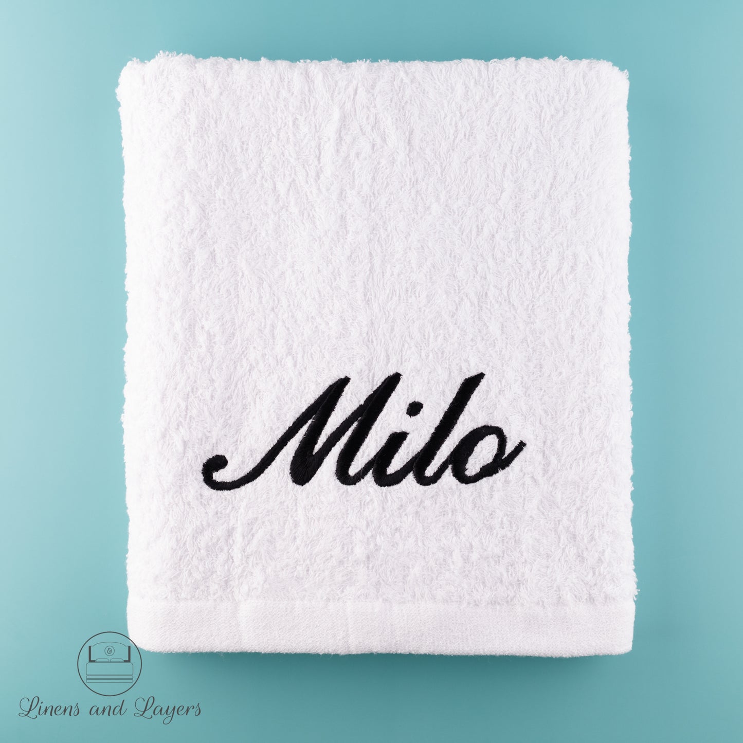 Gift Box - Personalized Lounge Bath Towel with Big Name (~500 GSM)