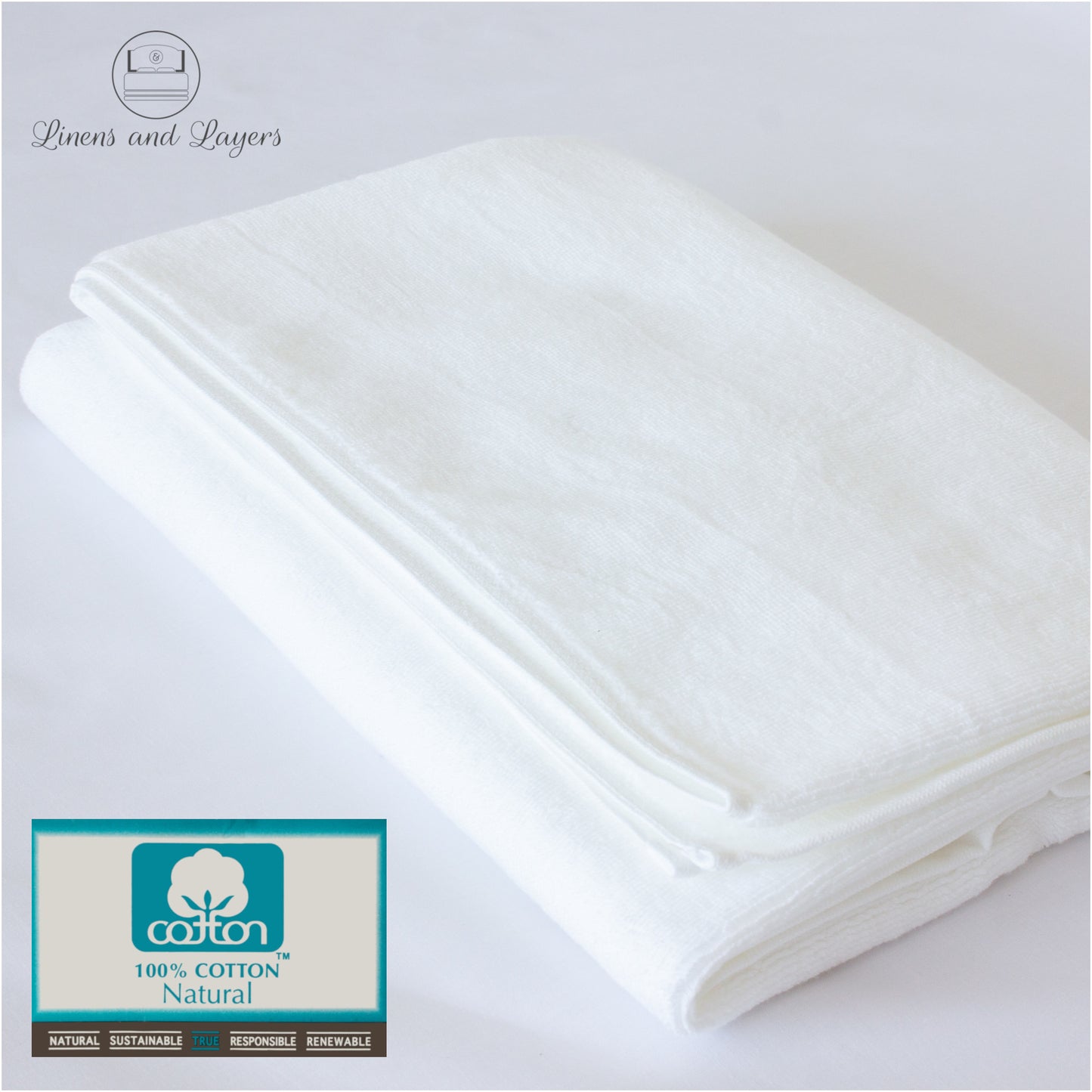 Hotel Quality White Bath Towel (553 GSM) - Pure Cotton Terrycloth - 27x55 inches