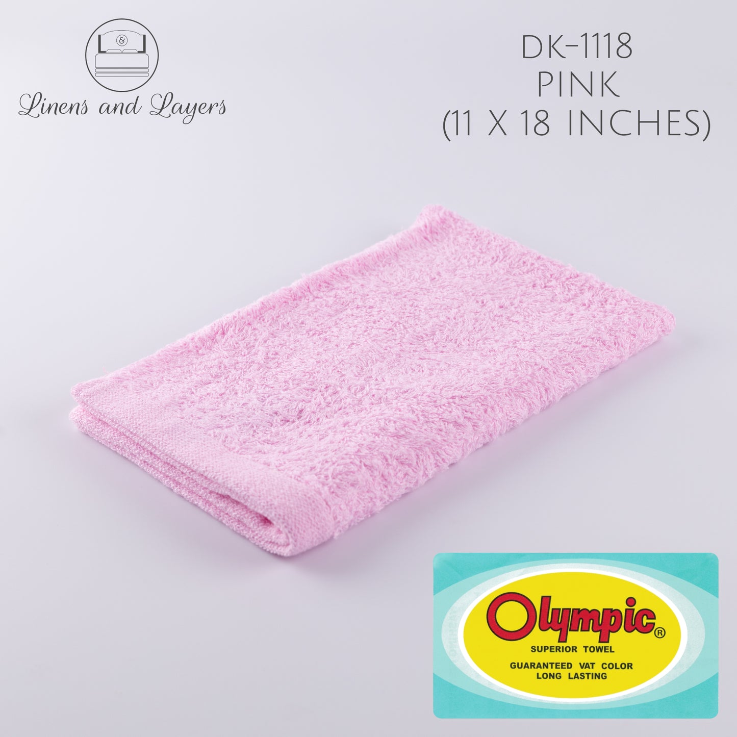 Olympic Mini Hand Towel (391 GSM) - DK-1118 Terrycloth - 11x18 inches