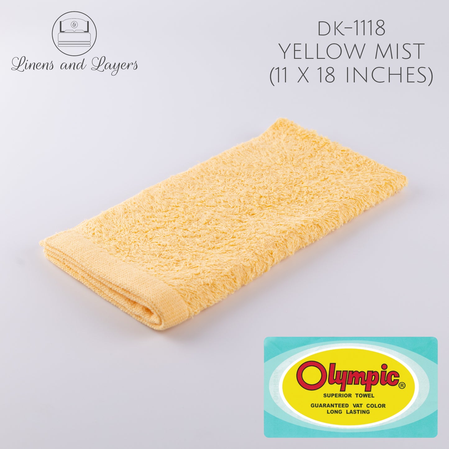 Olympic Mini Hand Towel (391 GSM) - DK-1118 Terrycloth - 11x18 inches