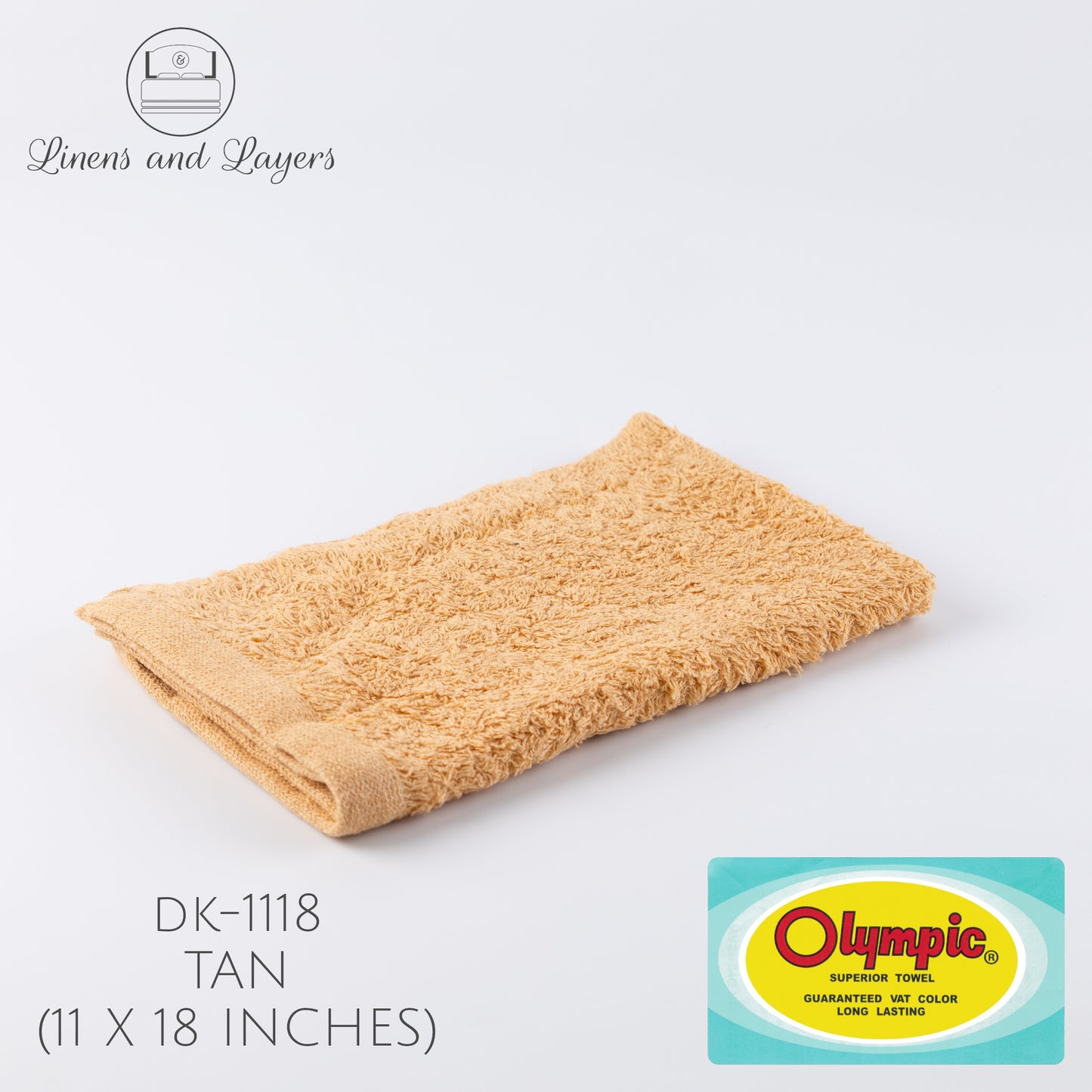 Olympic Mini Hand Towel (391 GSM) - DK-1118 Terrycloth - 11x18 inches