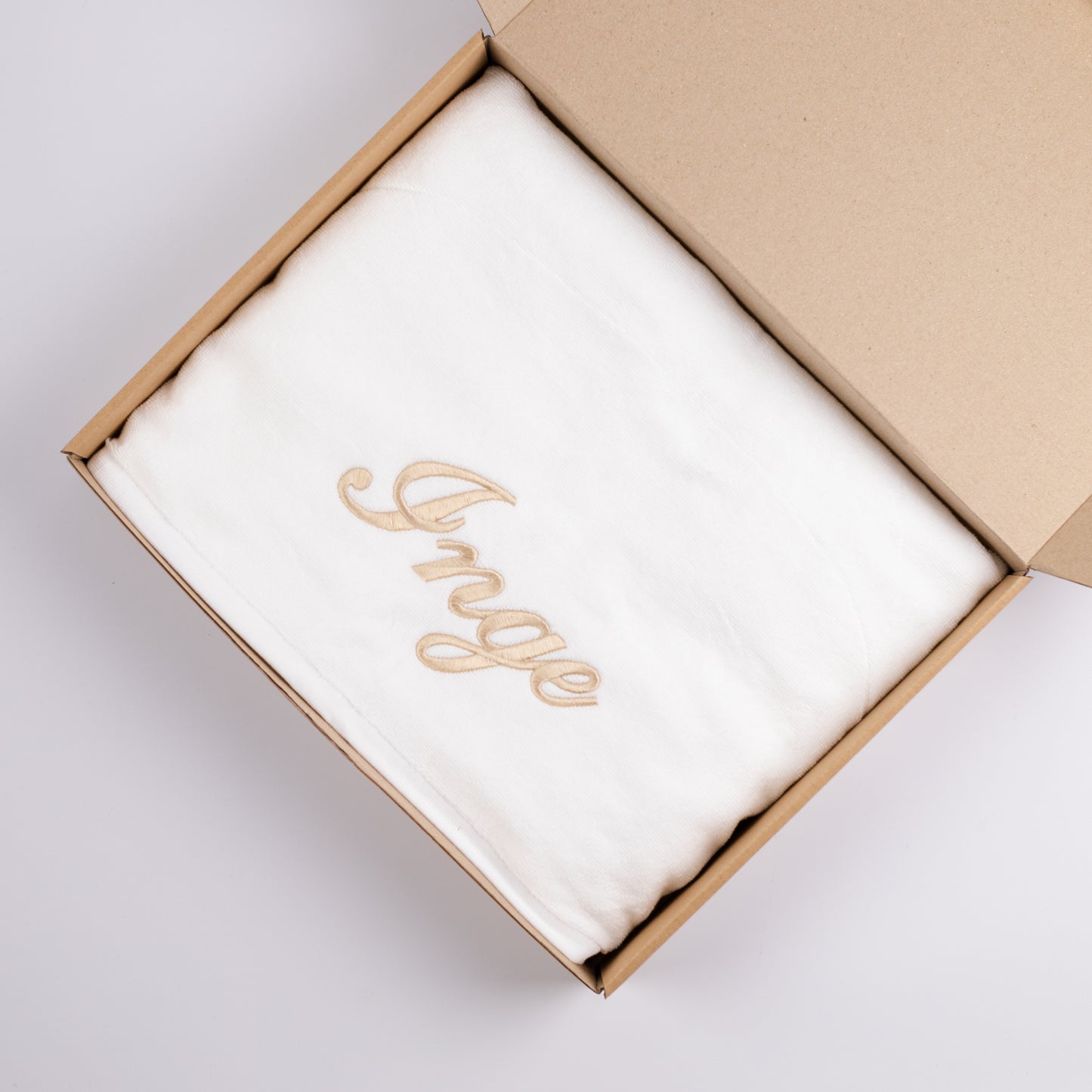 Gift Box - Personalized Luxe Bath Towel with Title and Name (~600 GSM)