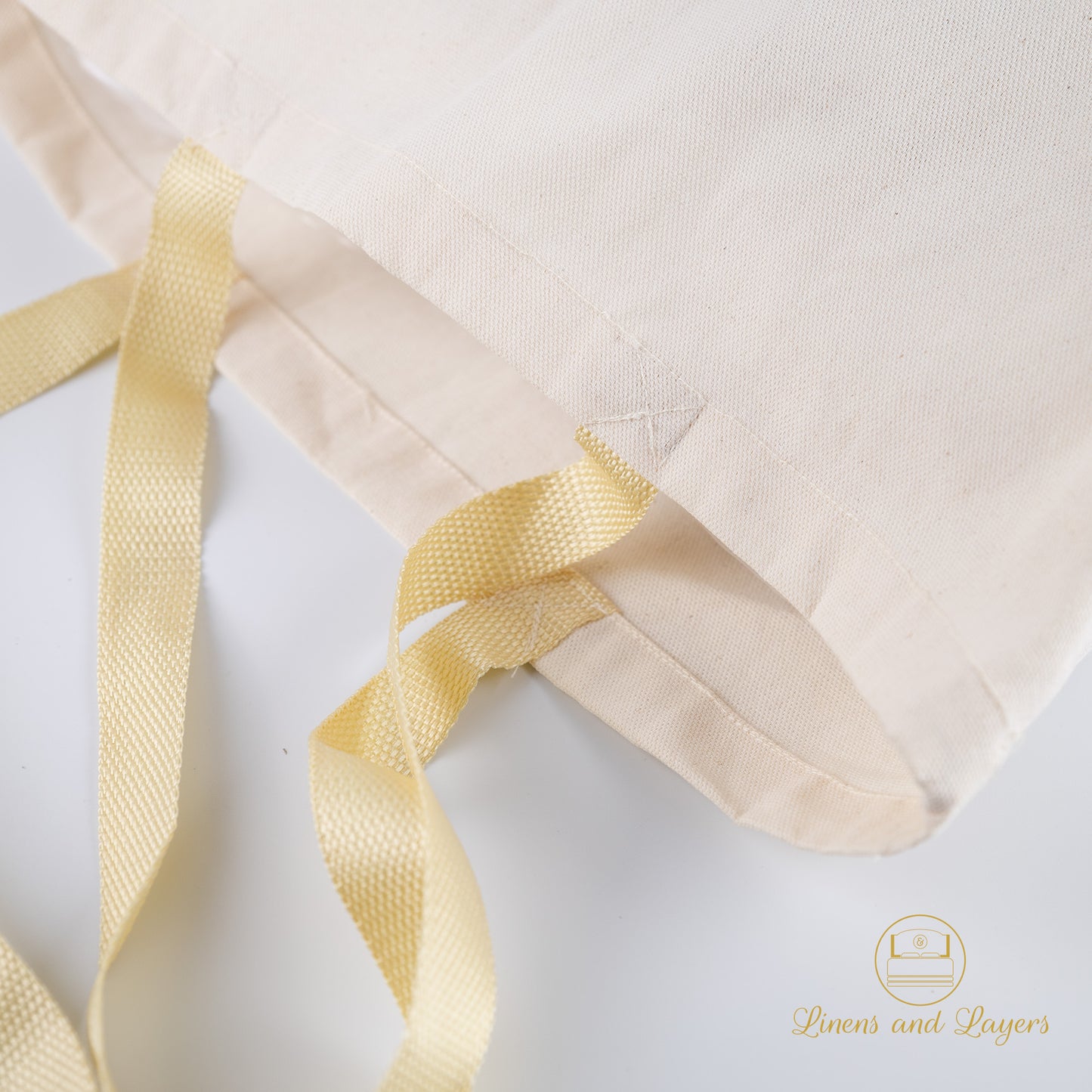 Plain Canvas Tote Bag / Shoulder Bag with Base - Natural Color