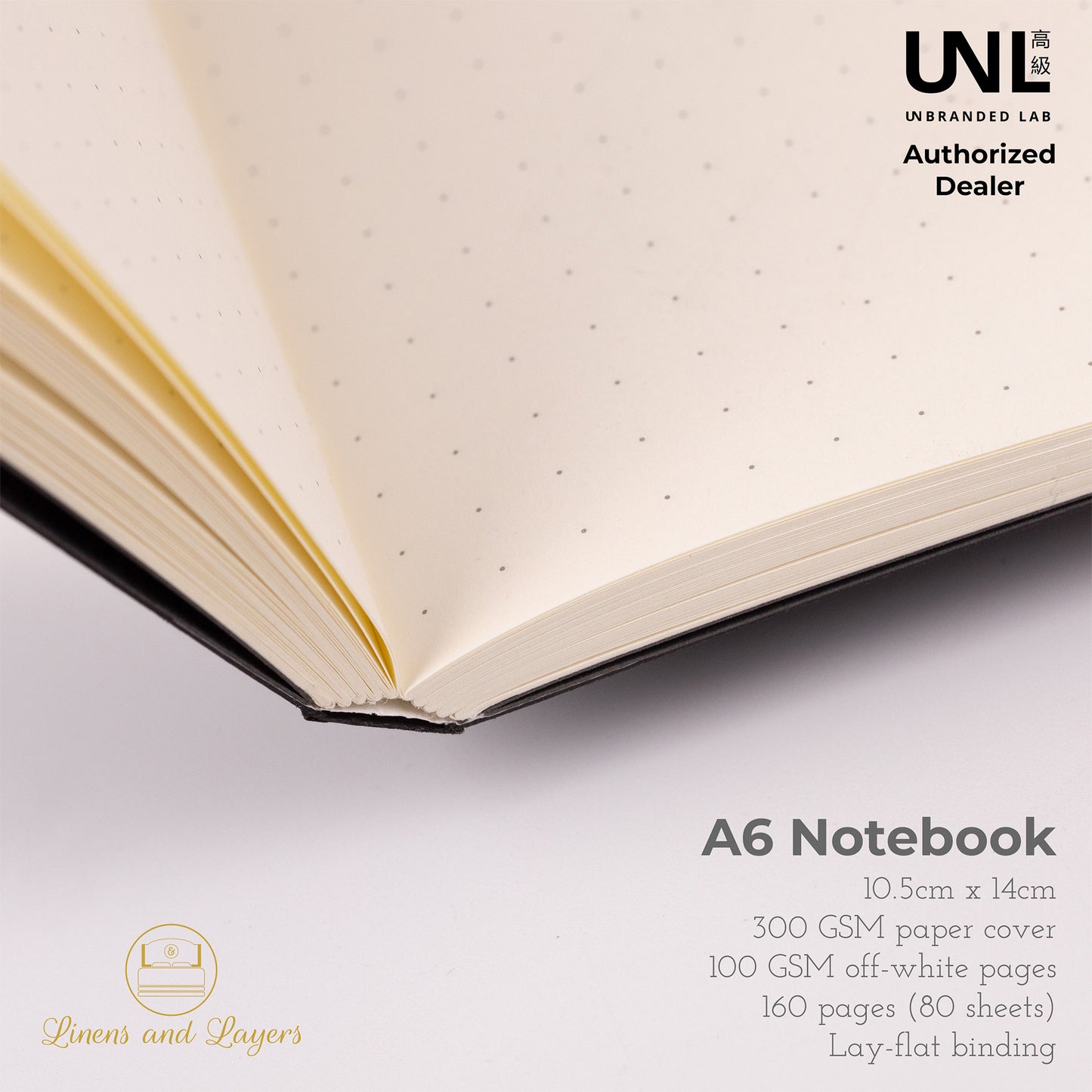 Unbranded Lab Minimalist A6 Notebook / Planner / Bullet Journal - Dotted / Ruled