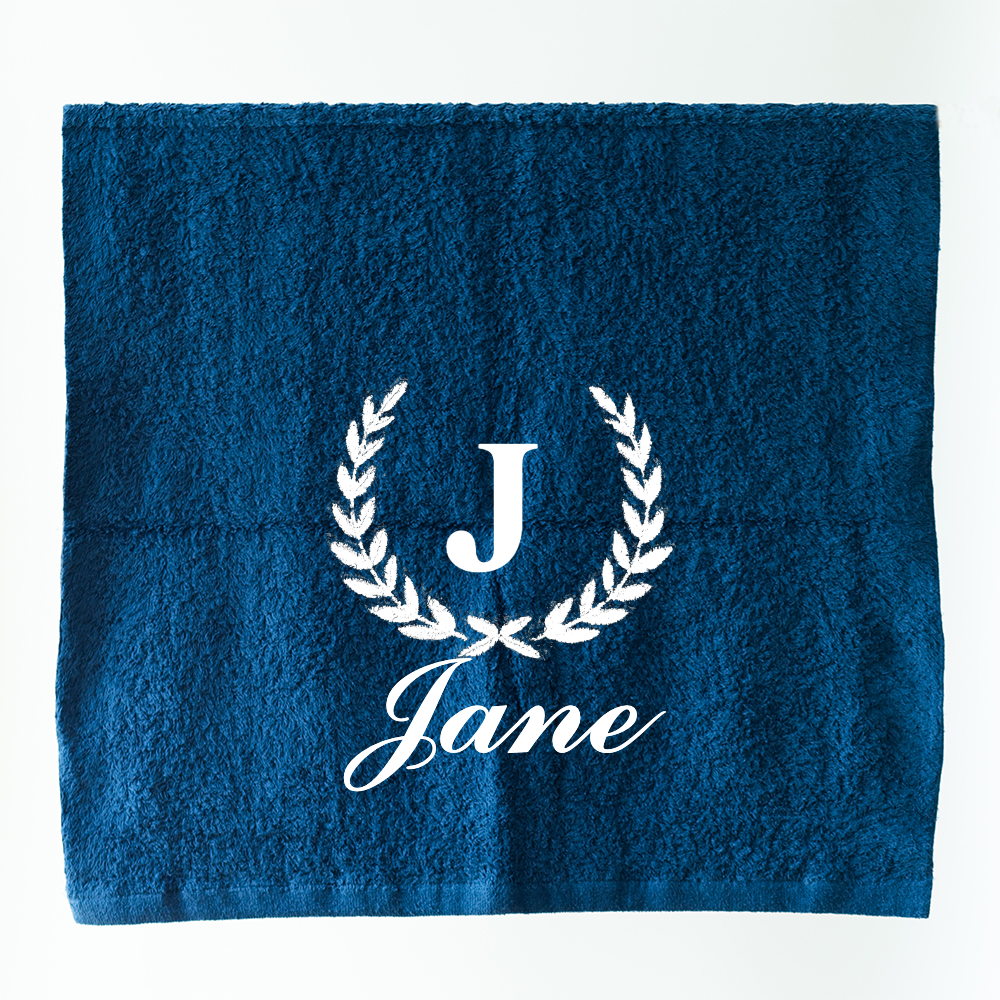 Gift Box - Personalized Lounge Bath Towel with Elegant Monogram and Name (~500 GSM)