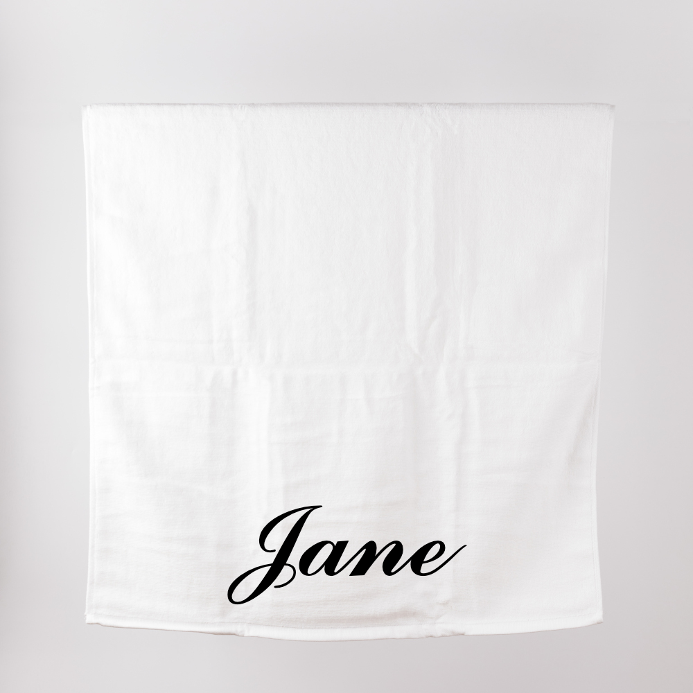 Gift Box - Personalized Luxe Bath Towel with Big Name (~600 GSM)