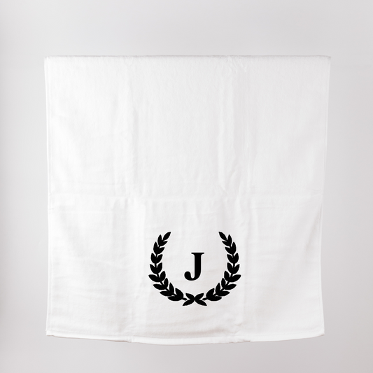Gift Box - Personalized Luxe Bath Towel with Elegant Monogram (~600 GSM)