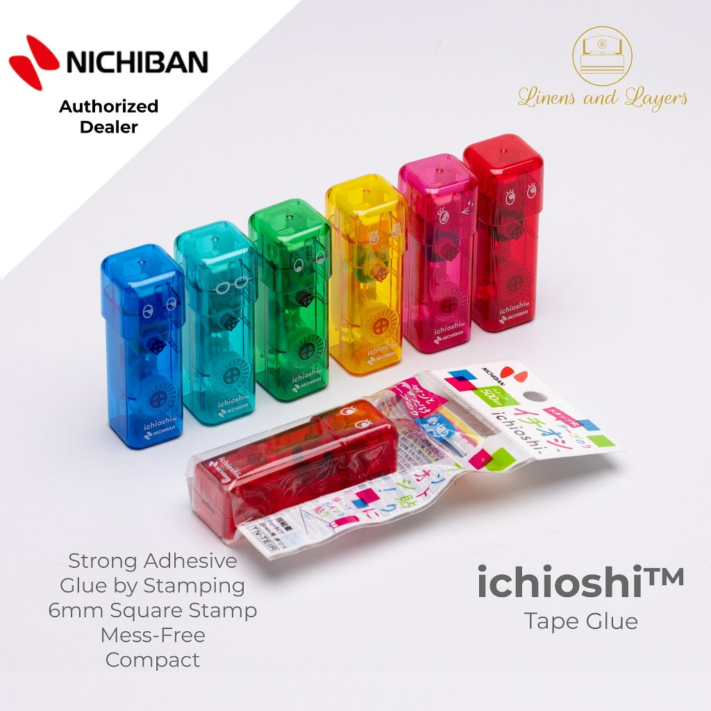 Nichiban Tenori Ichioshi (One Push) Tape Glue Stamp Adhesive - TN-TEI - 6mm