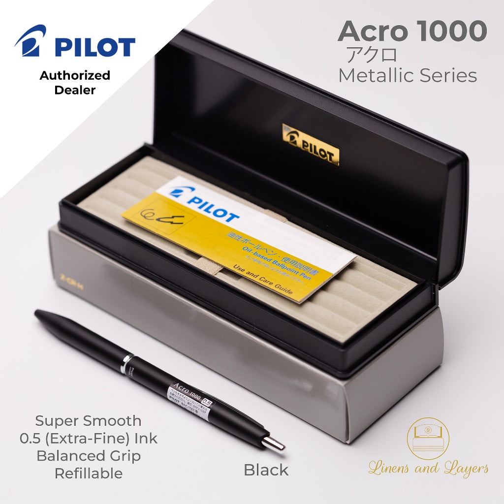 Pilot Acro 1000 Extra Fine Ballpoint Pen - BAC-1SEF - 0.5mm