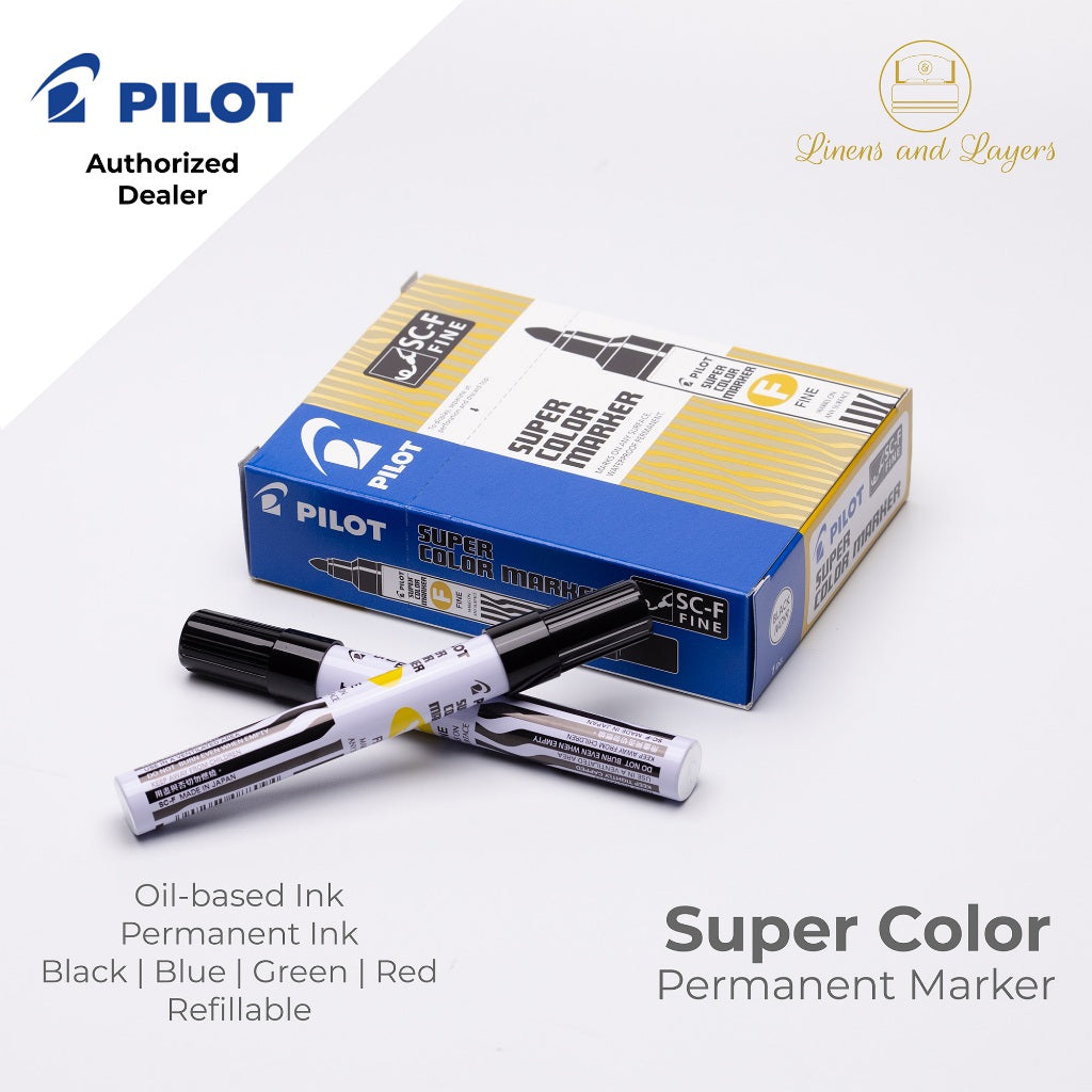 Pilot Super Color Permanent Marker - SC-F | SC-B - Fine | Broad