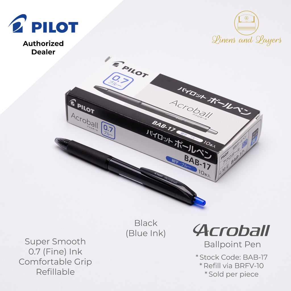 Pilot Acroball Fine Ballpoint Pen - BAB-17 - 0.7mm