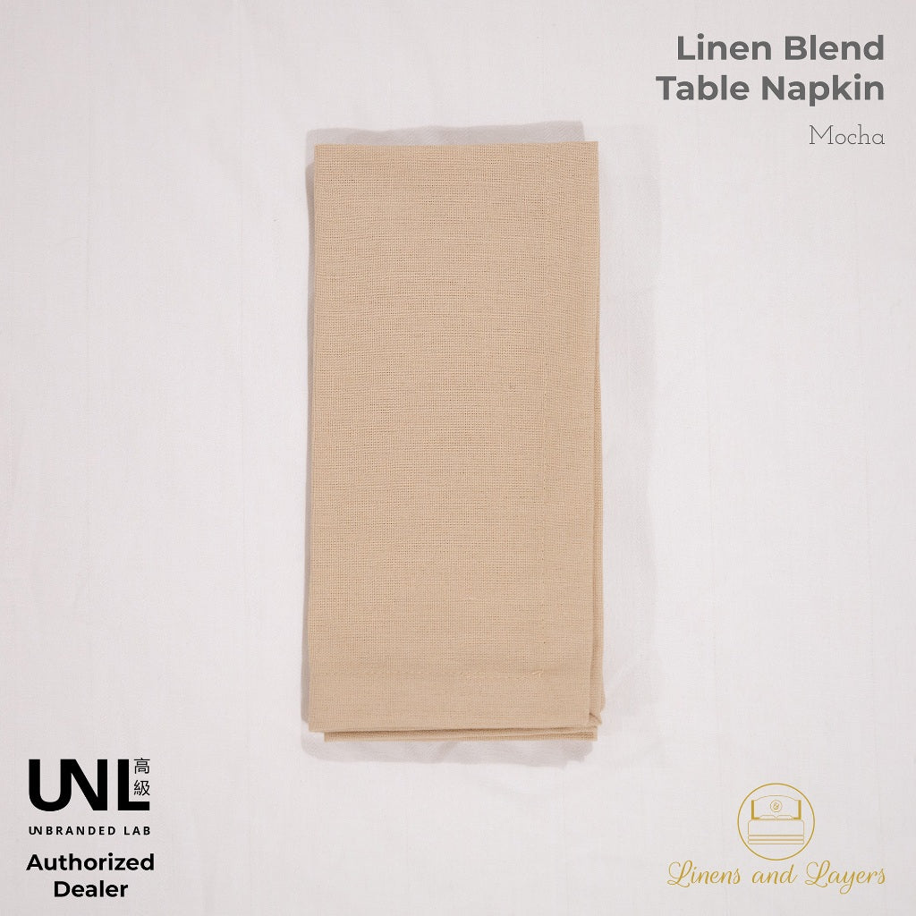 Personalized Unbranded Lab Fabric Dinner Table Napkin - Linen Cotton Blend - 22x22 inches