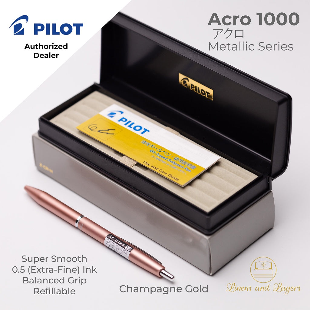 Pilot Acro 1000 Extra Fine Ballpoint Pen - BAC-1SEF - 0.5mm