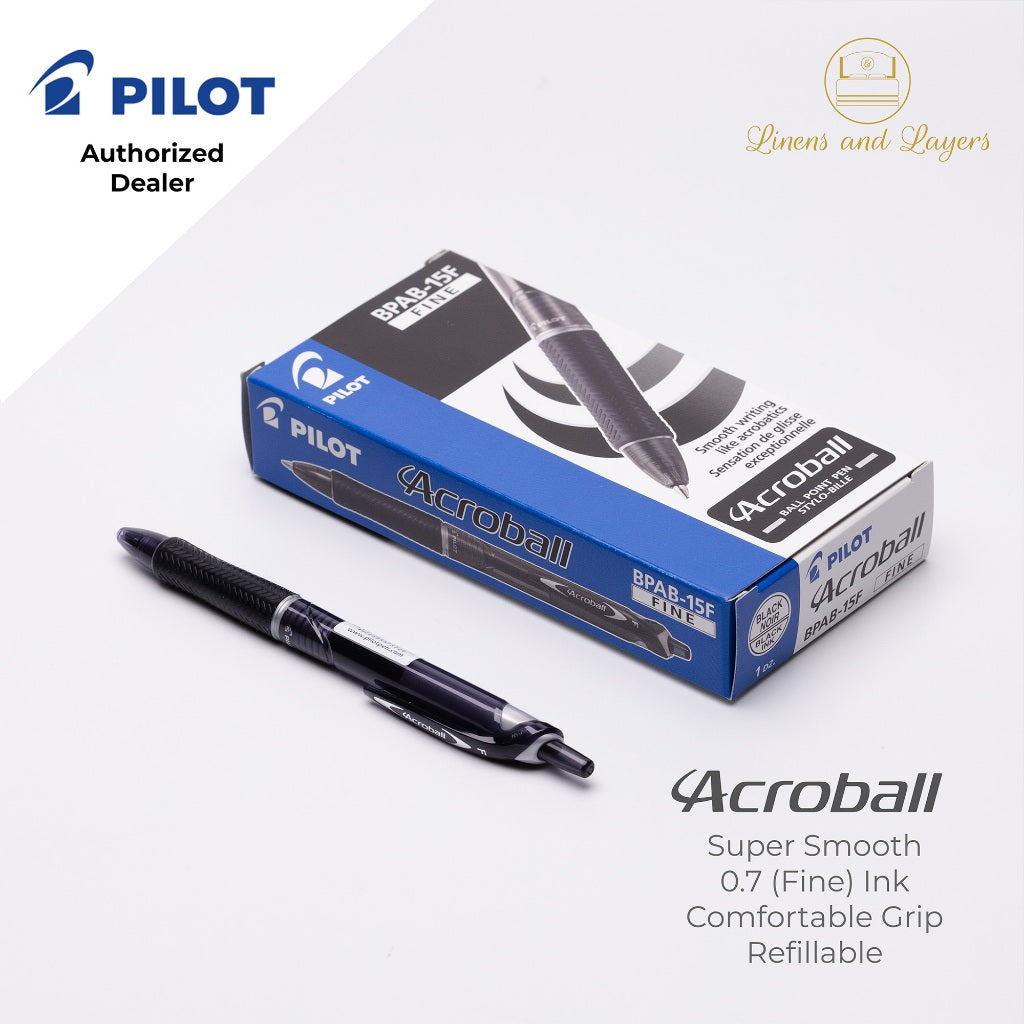 Pilot Acroball Fine Ballpoint Pen - BPAB-15F - 0.7mm