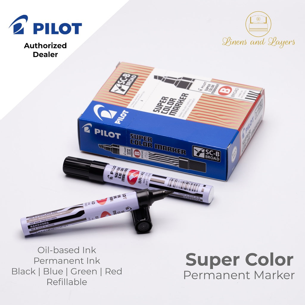 Pilot Super Color Permanent Marker - SC-F | SC-B - Fine | Broad