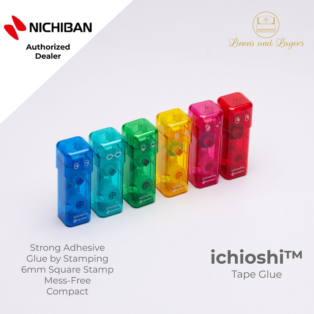 Nichiban Tenori Ichioshi (One Push) Tape Glue Stamp Adhesive - TN-TEI - 6mm