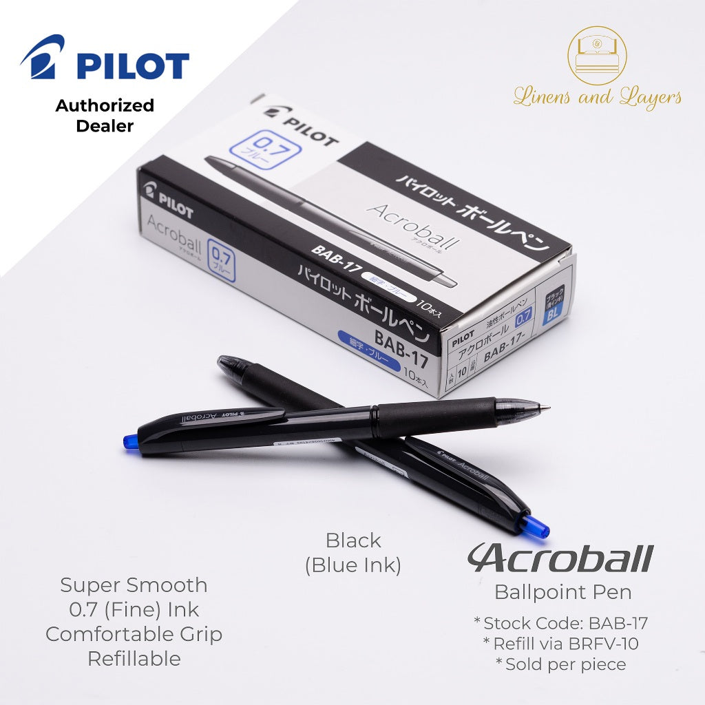 Pilot Acroball Fine Ballpoint Pen - BAB-17 - 0.7mm