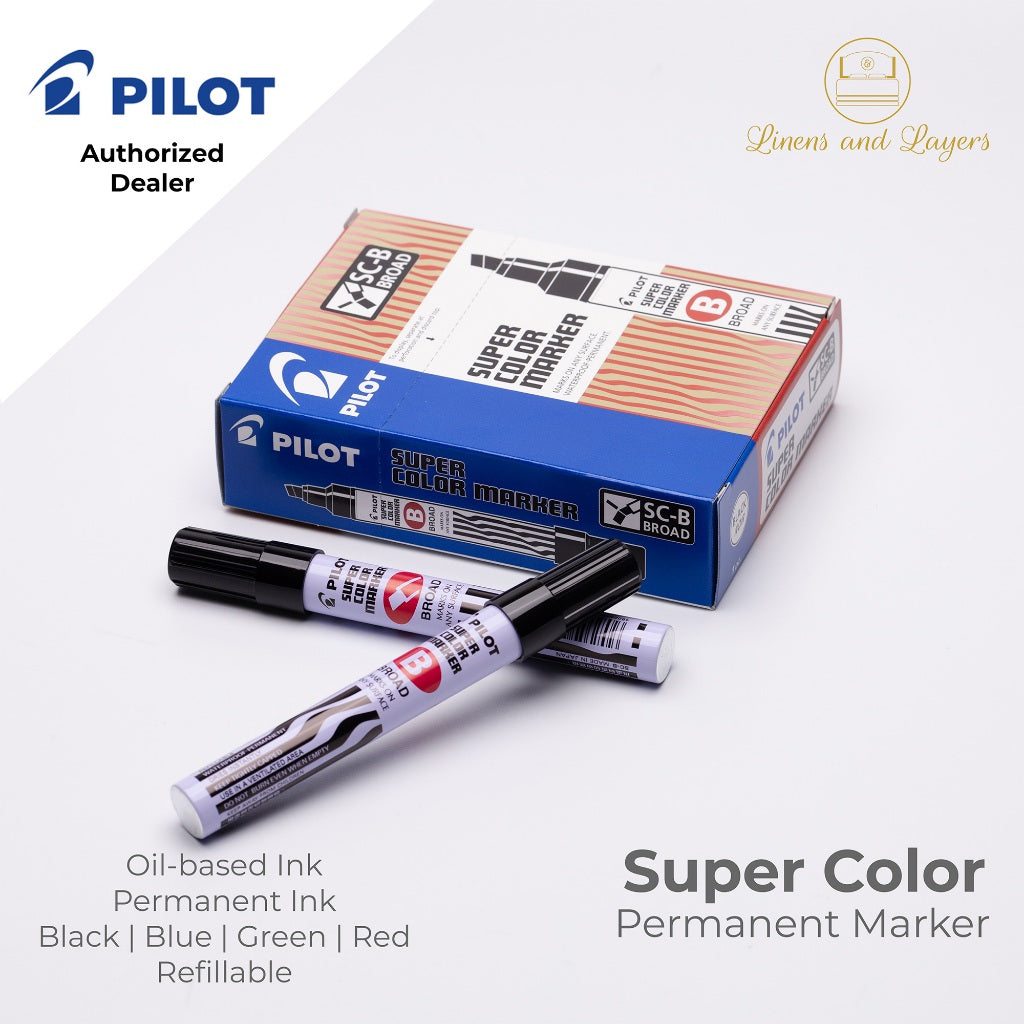 Pilot Super Color Permanent Marker - SC-F | SC-B - Fine | Broad