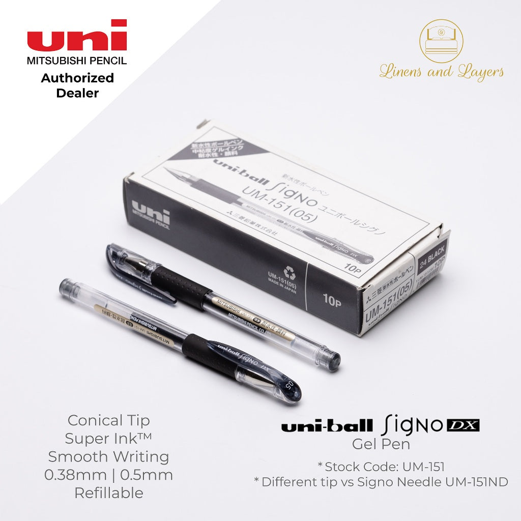 Uni Uni-Ball Signo DX Gel Pen - UM-151 - 0.38mm / 0.5mm