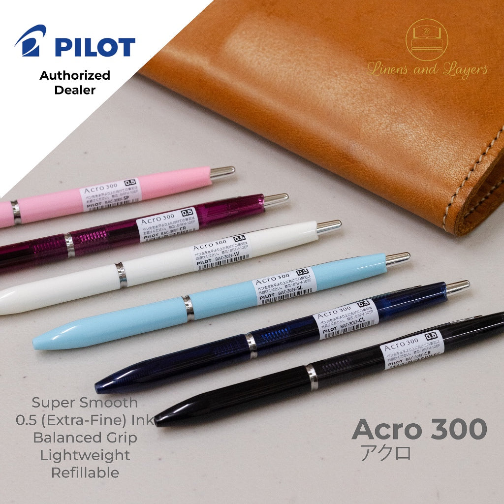 Pilot Acro 300 Extra Fine Ballpoint Pen - BAC-30EF - 0.5mm