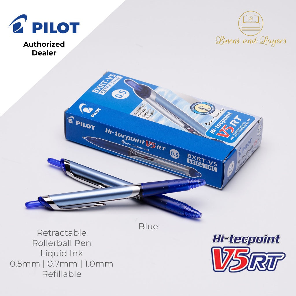 Pilot Hi-Tecpoint Retractable Roller ball Pen - BXRT V5 V7 V10 - 0.5mm | 0.7mm | 1.0mm