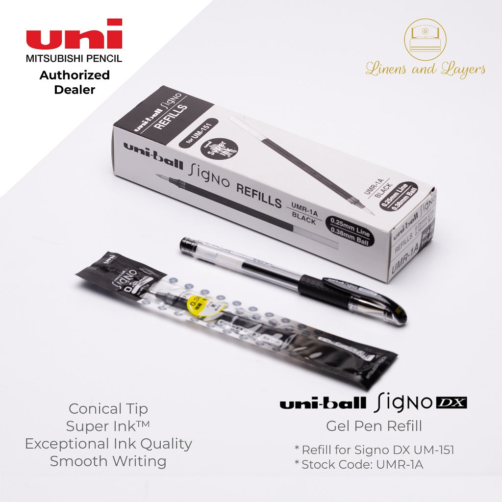 Uni Uni-Ball Signo DX Gel Pen Refill (for UM-151) - UMR-1 - 0.38mm