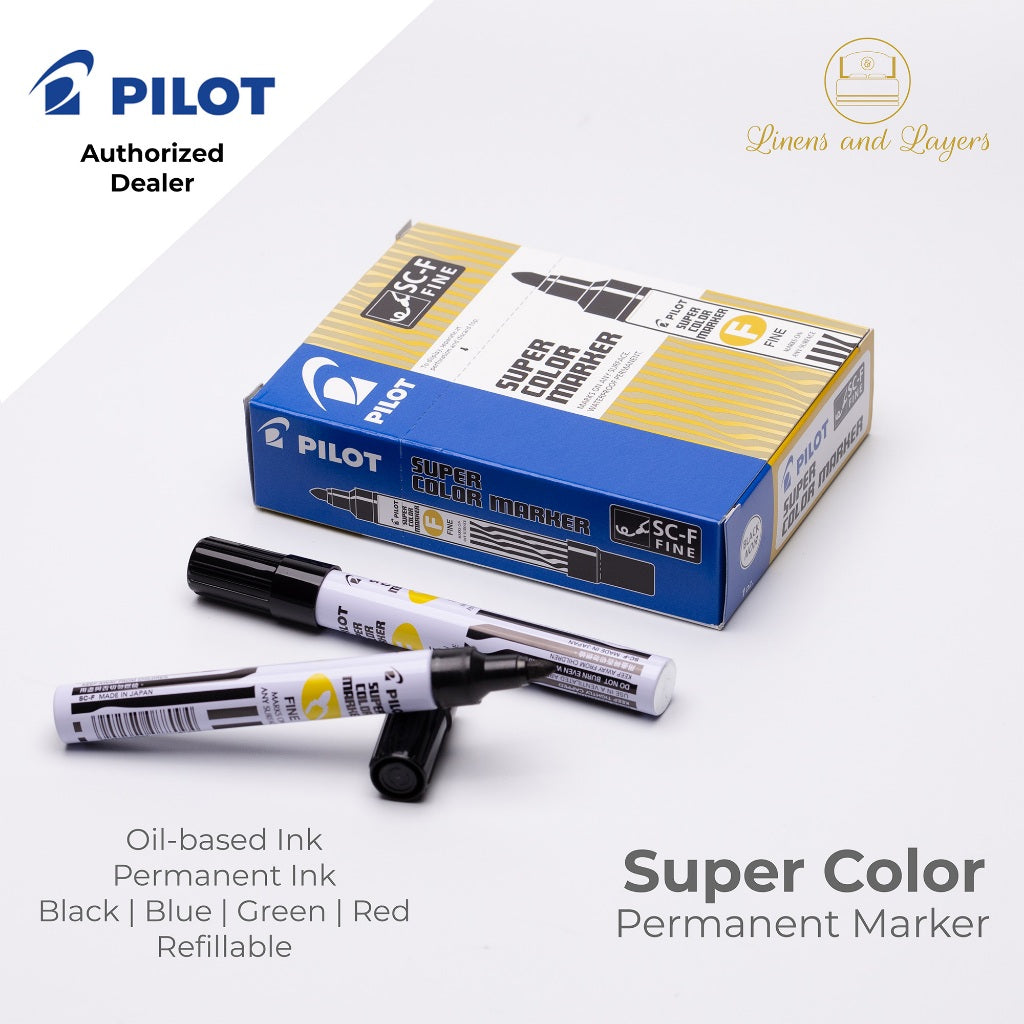 Pilot Super Color Permanent Marker - SC-F | SC-B - Fine | Broad