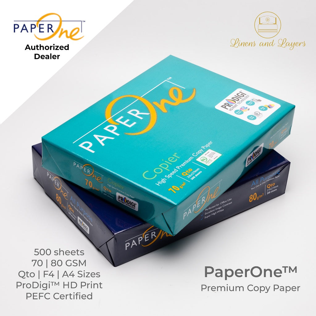 PaperOne Office Paper Copy Paper Copier / All Purpose - Short | F4 | A4 - 70 GSM | 80 GSM