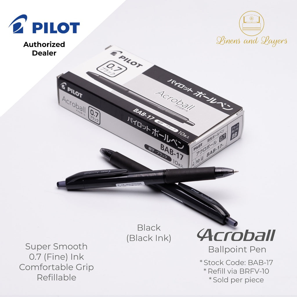 Pilot Acroball Fine Ballpoint Pen - BAB-17 - 0.7mm