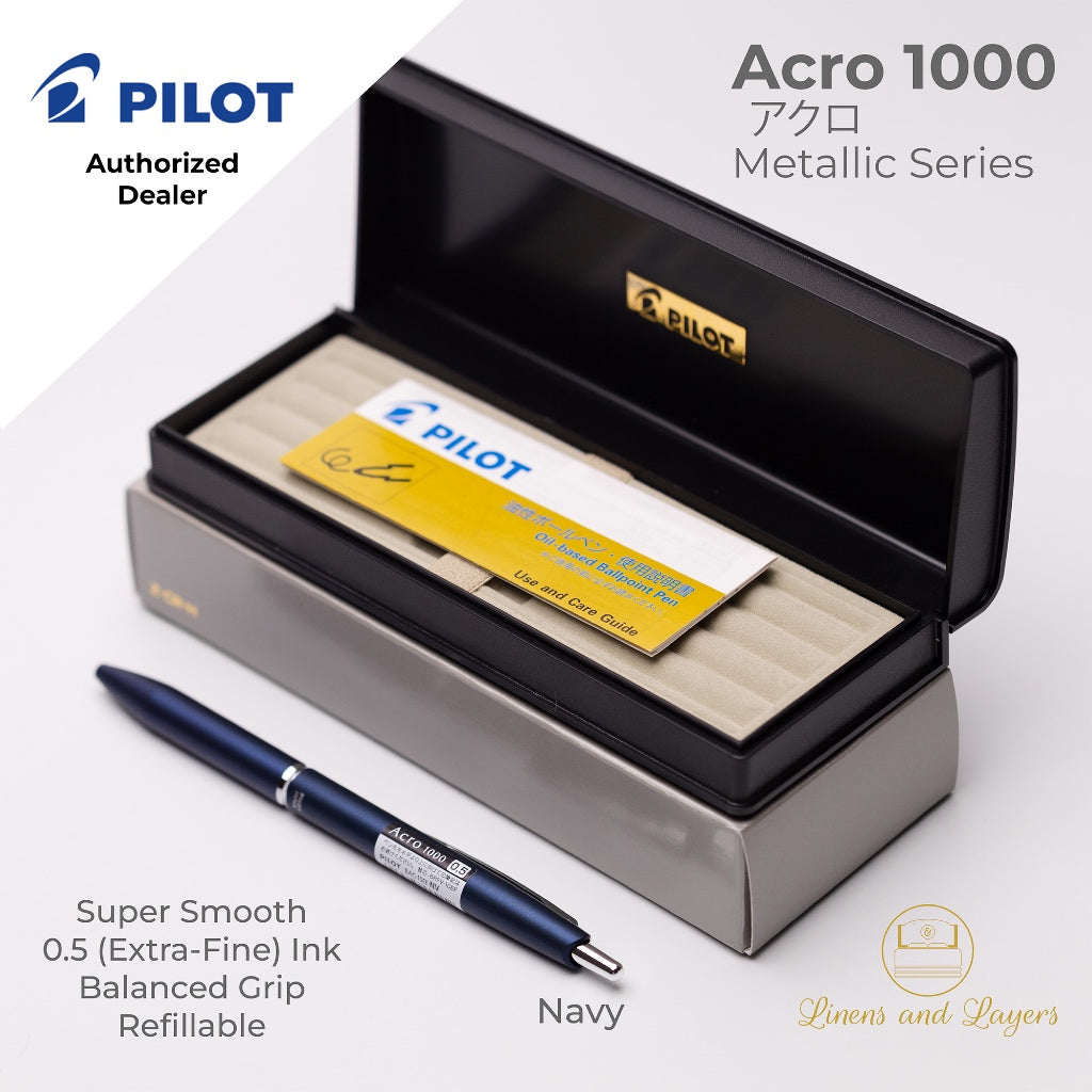 Pilot Acro 1000 Extra Fine Ballpoint Pen - BAC-1SEF - 0.5mm