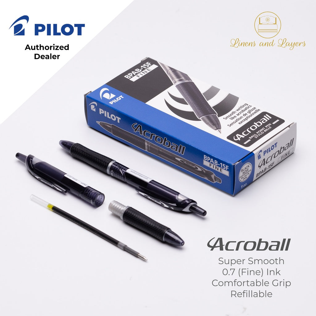 Pilot Acroball Fine Ballpoint Pen - BPAB-15F - 0.7mm