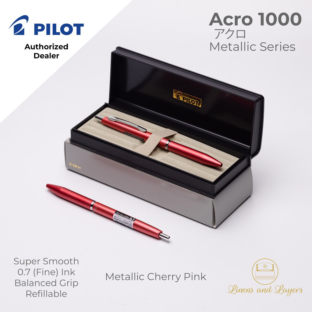 Pilot Acro 1000 Metallic Series Fine Ballpoint Pen - BAC-1SF - 0.7mm