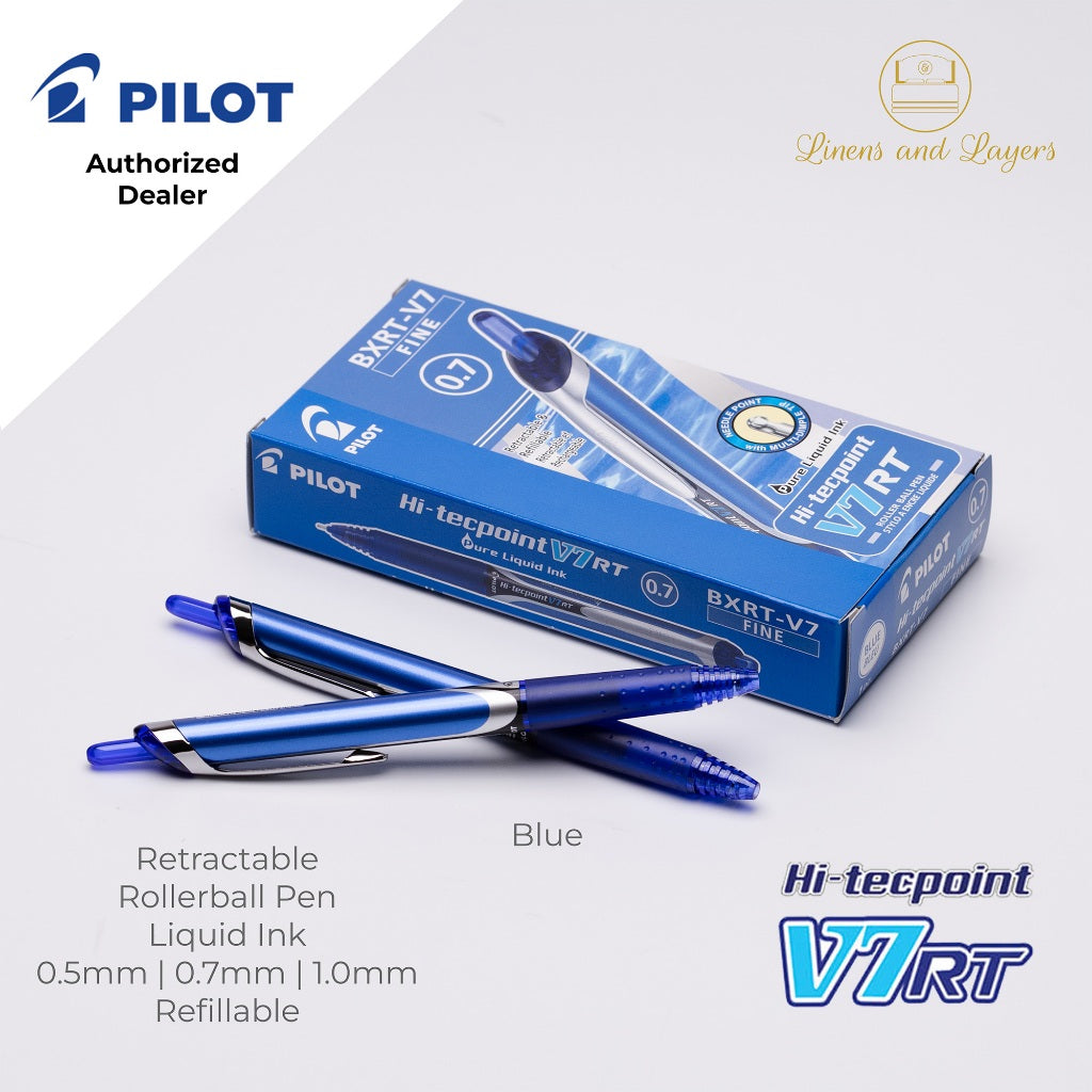 Pilot Hi-Tecpoint Retractable Roller ball Pen - BXRT V5 V7 V10 - 0.5mm | 0.7mm | 1.0mm