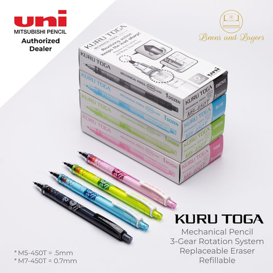 Uni Kuru Toga Standard Mechanical Pencil - M5-450T / M7-450T - 0.5mm / 0.7mm