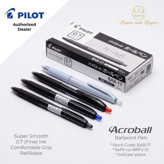 Pilot Acroball Fine Ballpoint Pen - BAB-17 - 0.7mm