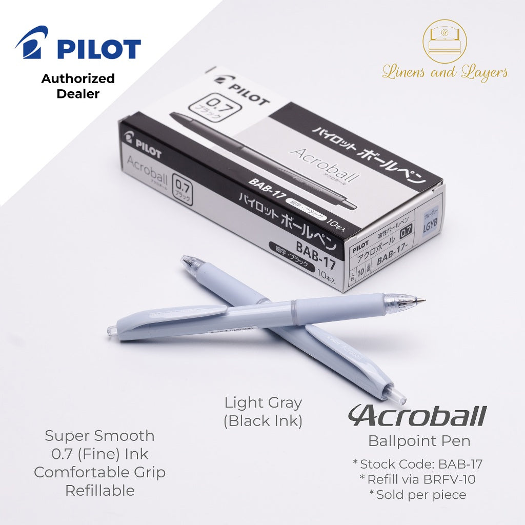 Pilot Acroball Fine Ballpoint Pen - BAB-17 - 0.7mm