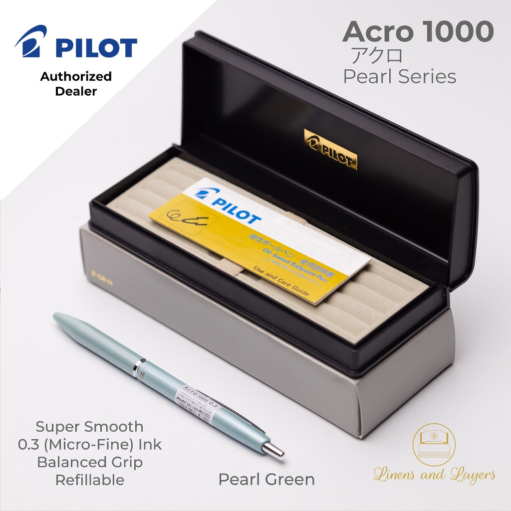 Pilot Acro 1000 Pearl Series Micro Fine Ballpoint Pen - BAC-1SMF - 0.3mm