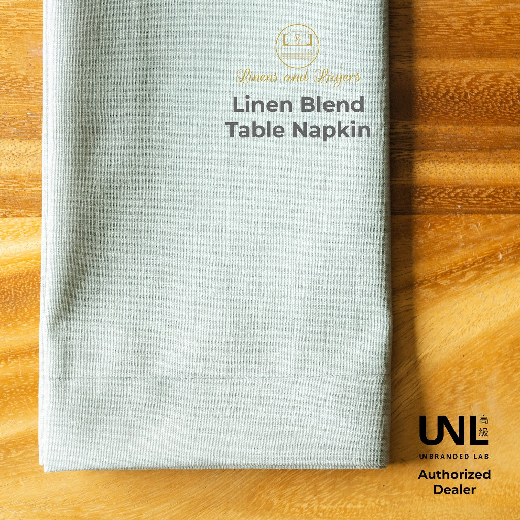 Unbranded Lab Fabric Dinner Table Napkin - Linen Cotton Blend - 22x22 inches